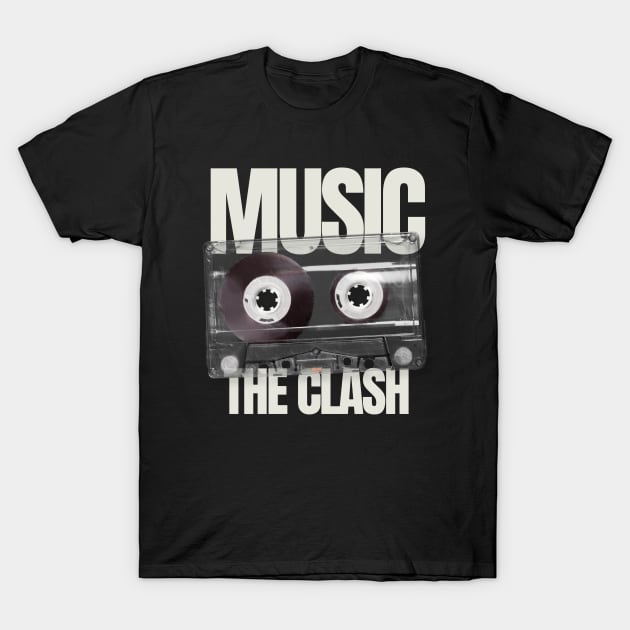 THE CLASH -  CASSETTE MUSIC T-Shirt by vintageclub88